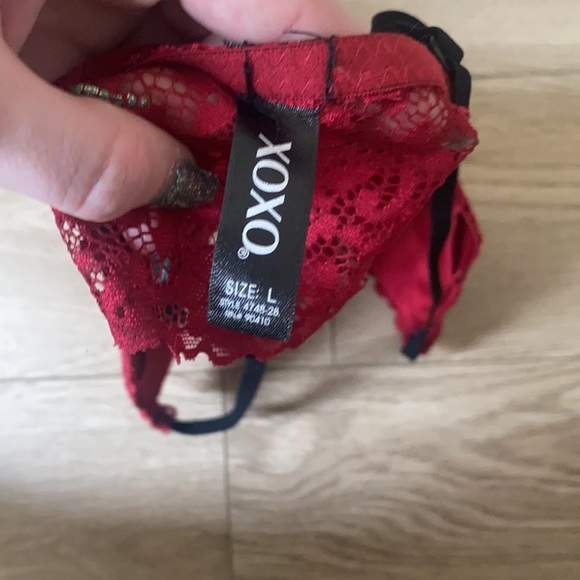 Red crop bralette large - Picture 4 of 4